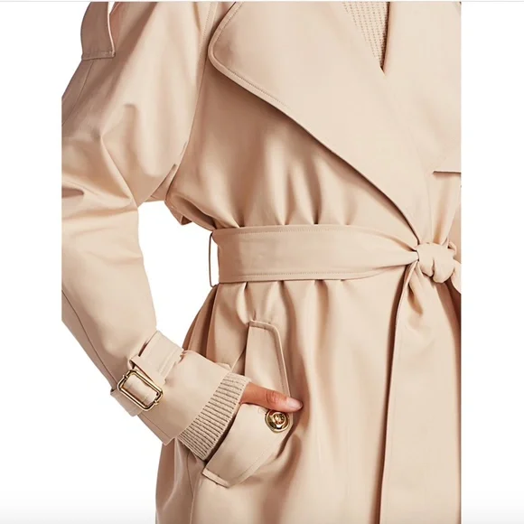 NWT $595 Alice + Olivia Adrien Trench Coat XS - Picture 7 of 15